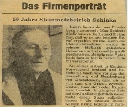 50 Jahre Steinmetz Schinke
